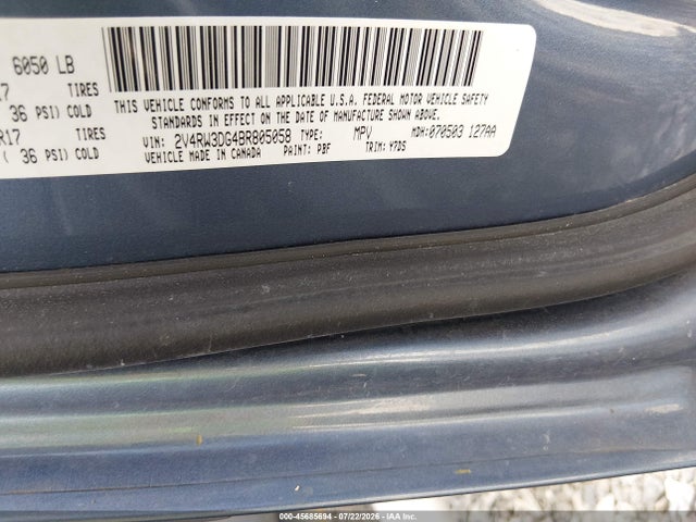 Продаж на аукціоні авто 2011 Volkswagen Routan Se, vin: 2V4RW3DG4BR805058, номер лоту: 45685694