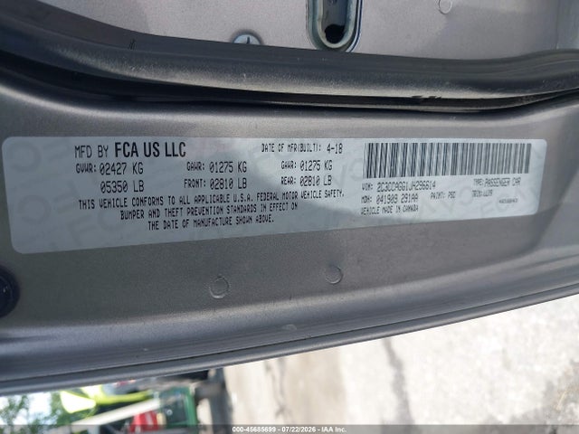Aukcja sprzedaży 2018 Chrysler 300 300s Awd, vin: 2C3CCAGG1JH296614, numer aukcji: 45685699