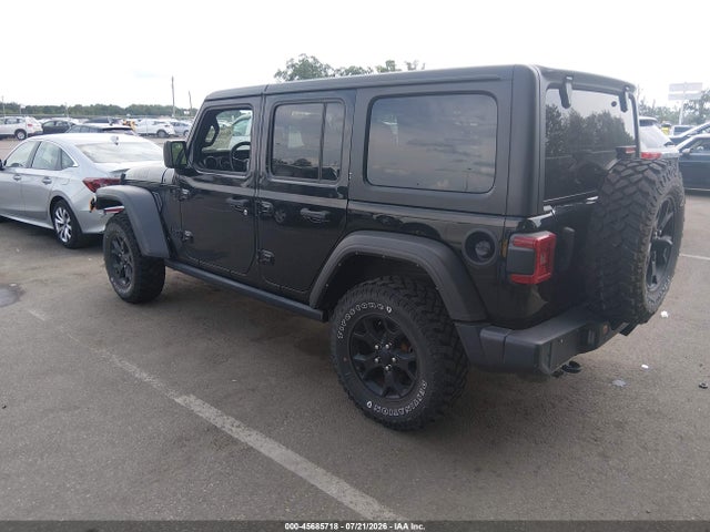 Aukcja sprzedaży 2021 Jeep Wrangler Unlimited Willys 4x4, vin: 1C4HJXDG0MW573211, numer aukcji: 45685718