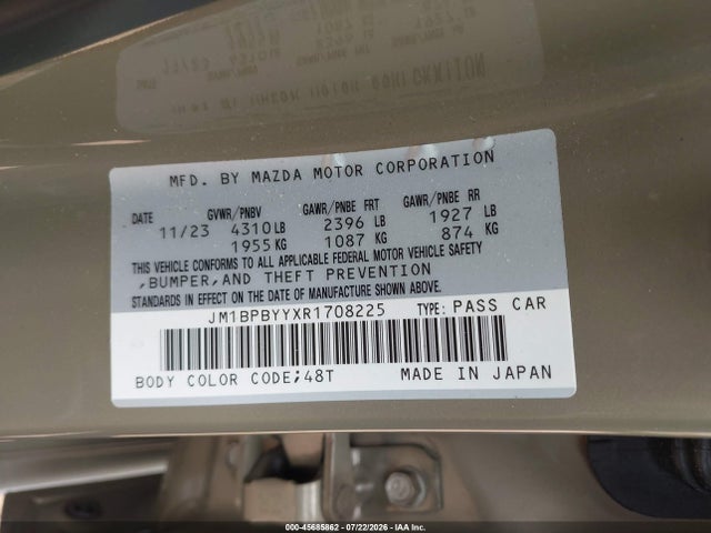 Продаж на аукціоні авто 2024 Mazda Mazda3 2.5 Carbon Turbo, vin: JM1BPBYYXR1708225, номер лоту: 45685862