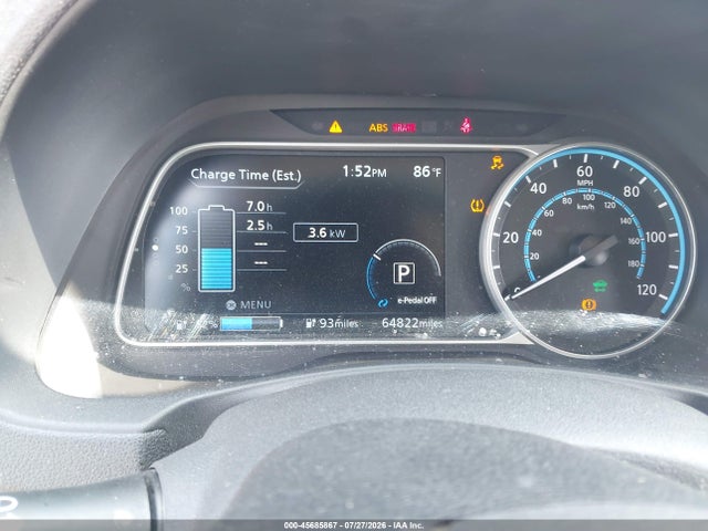 Продажа на аукционе авто 2019 Nissan Leaf S, vin: 1N4AZ1CP8KC317394, номер лота: 45685867