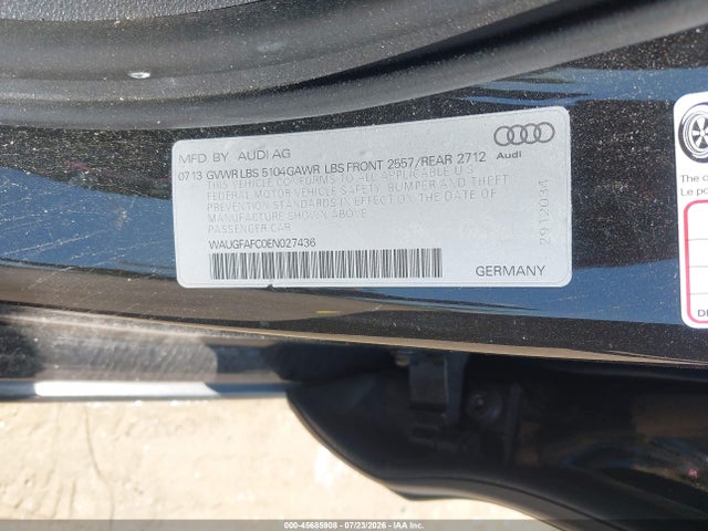 Aukcja sprzedaży 2014 Audi A6 2.0t Premium, vin: WAUGFAFC0EN027436, numer aukcji: 45685908