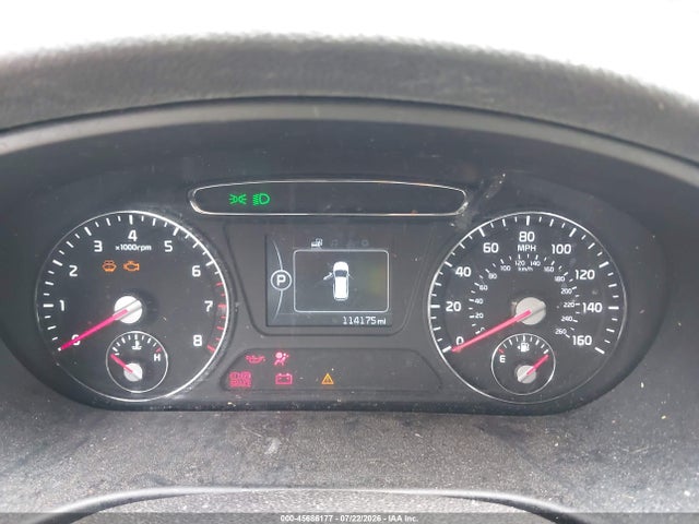 45686177 :رقم المزاد ، 5XYPGDA3XGG012851 vin ، 2016 Kia Sorento 2.4l Lx مزاد بيع