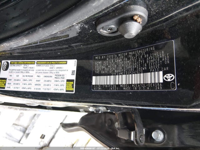 Aukcja sprzedaży 2025 Toyota Corolla Se, vin: 5YFS4MCE0SP247670, numer aukcji: 45686187