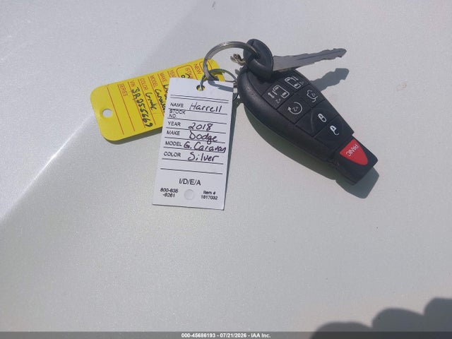 Продажа на аукционе авто 2018 Dodge Grand Caravan Gt, vin: 2C4RDGEG4JR255669, номер лота: 45686193
