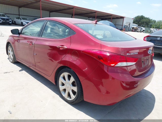 2013 Hyundai Elantra Limited მანქანა იყიდება აუქციონზე, vin: 5NPDH4AE0DH202759, აუქციონის ნომერი: 45686321