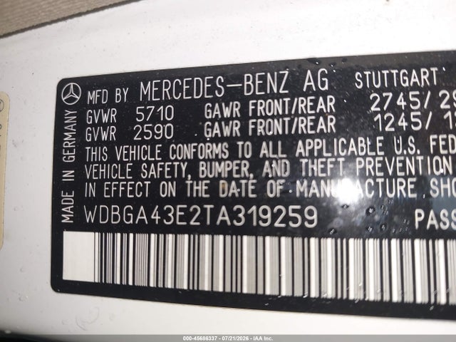 Продажа на аукционе авто 1996 Mercedes-benz S 420, vin: WDBGA43E2TA319259, номер лота: 45686337