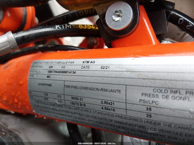 KTM 890 Adventure R 2021 VBKTR6406MM814134 Image 10