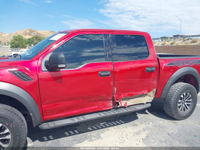 2020 Ford F-150 Raptor მანქანა იყიდება აუქციონზე, vin: 1FTFW1RG6LFB13984, აუქციონის ნომერი: 45687068