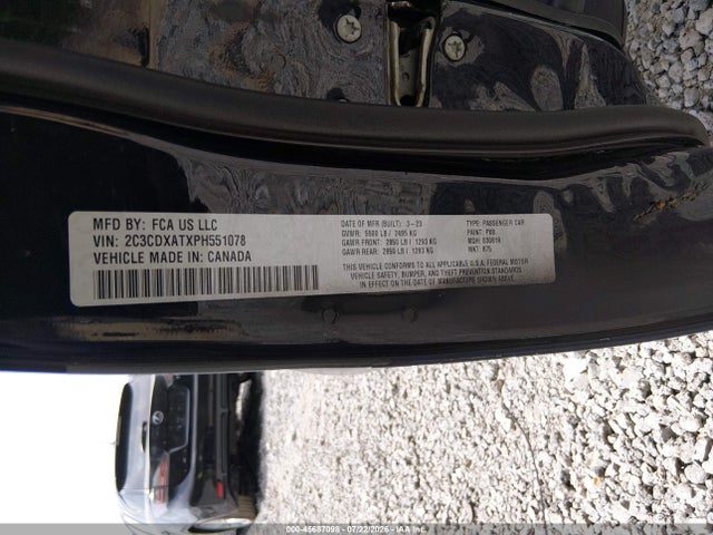 Продажа на аукционе авто 2023 Dodge Charger Police Rwd, vin: 2C3CDXATXPH551078, номер лота: 45687098