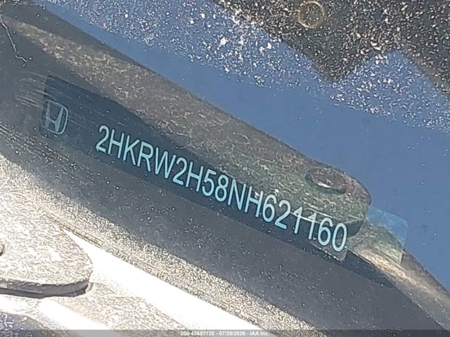 Aukcja sprzedaży 2022 Honda Cr-v Awd Ex, vin: 2HKRW2H58NH621160, numer aukcji: 45687120