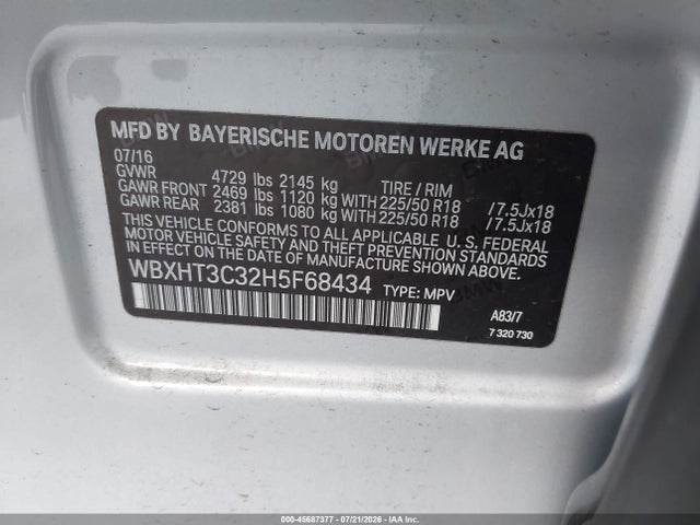 WBXHT3C32H5F68434 BMW X1 Xdrive28i