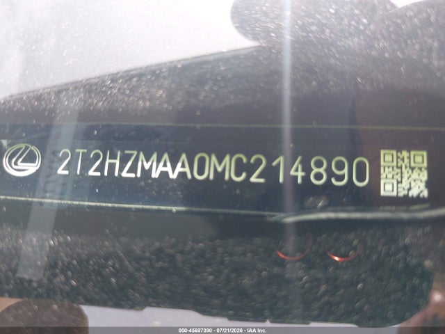 Продажа на аукционе авто 2021 Lexus Rx 350, vin: 2T2HZMAA0MC214890, номер лота: 45687390