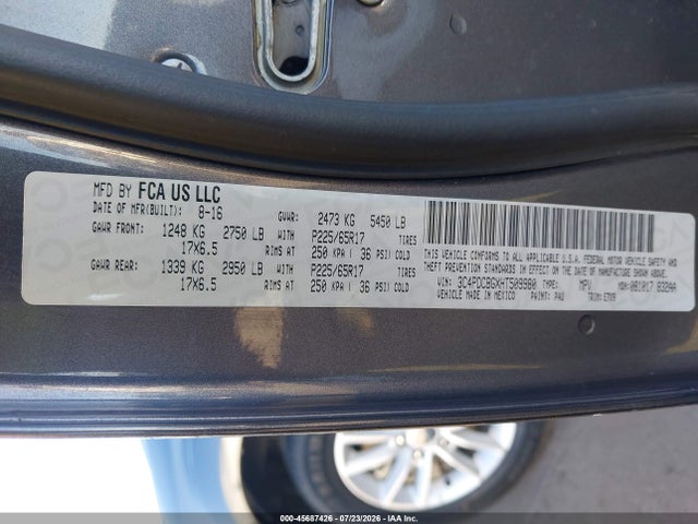 Dodge Journey Sxt 2017 3C4PDCBGXHT509980 Image 9