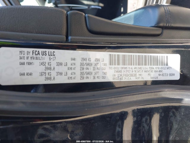 1C4RJFAG6HC886385 Jeep Grand Cherokee Altitude