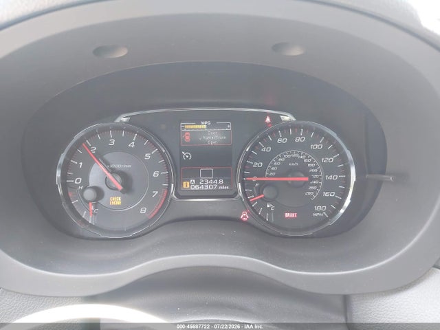 45687722 :رقم المزاد ، JF1VA1C60L9822232 vin ، 2020 Subaru Wrx Premium مزاد بيع