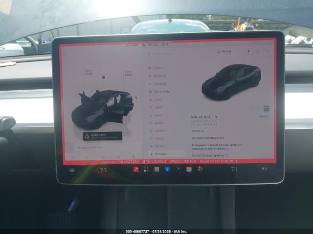 45687737 :رقم المزاد ، 7SAYGDEE5RA227354 vin ، 2024 Tesla Model Y Long Range Dual Motor All-wheel Drive مزاد بيع