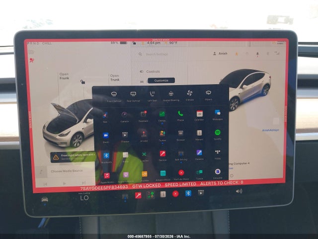 Продаж на аукціоні авто 2023 Tesla Model Y Awd/long Range Dual Motor All-wheel Drive, vin: 7SAYGDEE5PF834693, номер лоту: 45687955