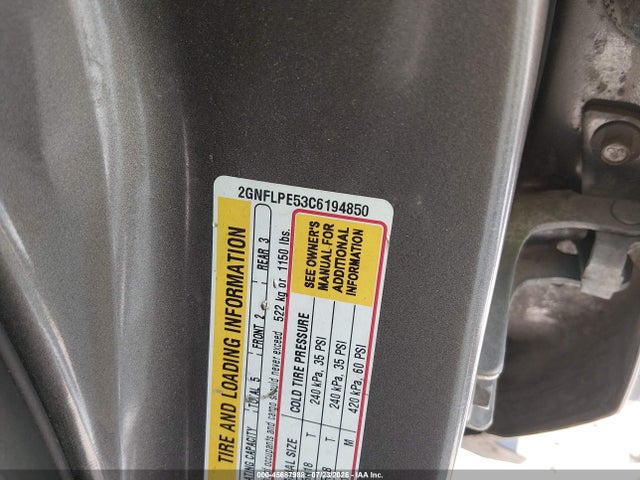 45687988 :رقم المزاد ، 2GNFLPE53C6194850 vin ، 2012 Chevrolet Equinox Lt W/2lt مزاد بيع