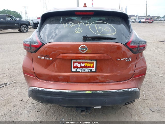 Продаж на аукціоні авто 2020 Nissan Murano Platinum Intelligent Awd, vin: 5N1AZ2DS7LN112492, номер лоту: 45688427