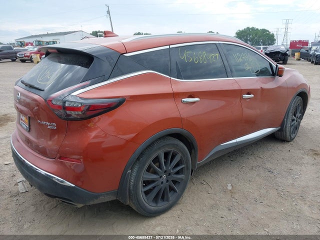 Продаж на аукціоні авто 2020 Nissan Murano Platinum Intelligent Awd, vin: 5N1AZ2DS7LN112492, номер лоту: 45688427
