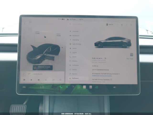 Продажа на аукционе авто 2025 Tesla Model 3 Long Range All-wheel Drive, vin: 5YJ3E1EB9SF053220, номер лота: 45688446
