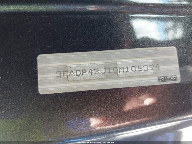 Ford FIESTA SE 2016 3FADP4BJ1GM105394 Image 9