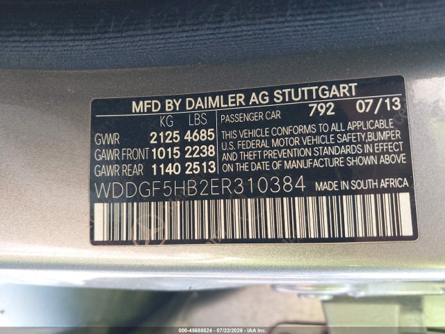 Продажа на аукционе авто 2014 Mercedes-benz C 350 Sport, vin: WDDGF5HB2ER310384, номер лота: 45688524