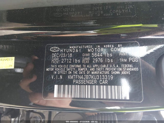 Продажа на аукционе авто 2019 Genesis G80 3.3t Sport, vin: KMTFN4JB7KU313319, номер лота: 45688582
