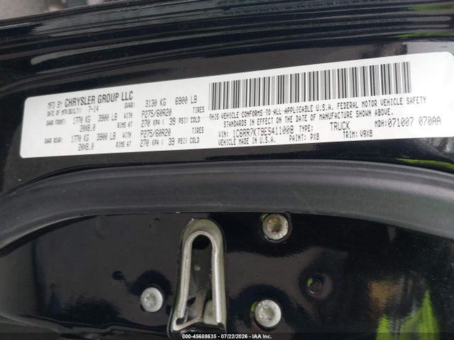 45688635 :رقم المزاد ، 1C6RR7KT9ES411008 vin ، 2014 Ram 1500 Express مزاد بيع
