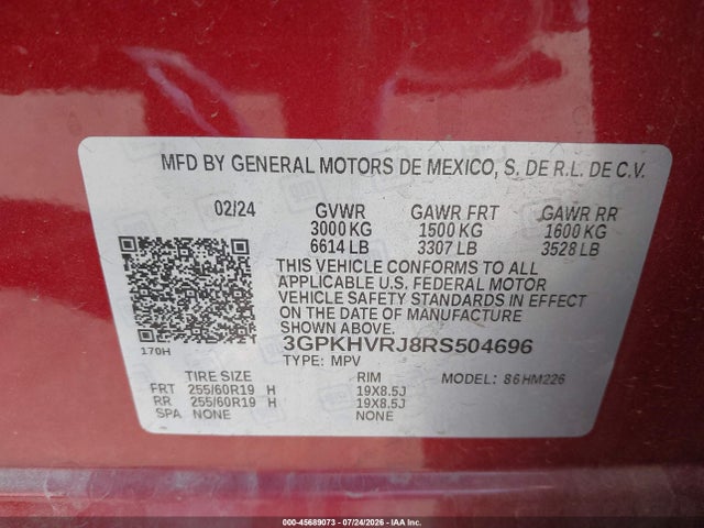 Honda Prologue Ex 2024 3GPKHVRJ8RS504696 Image 9