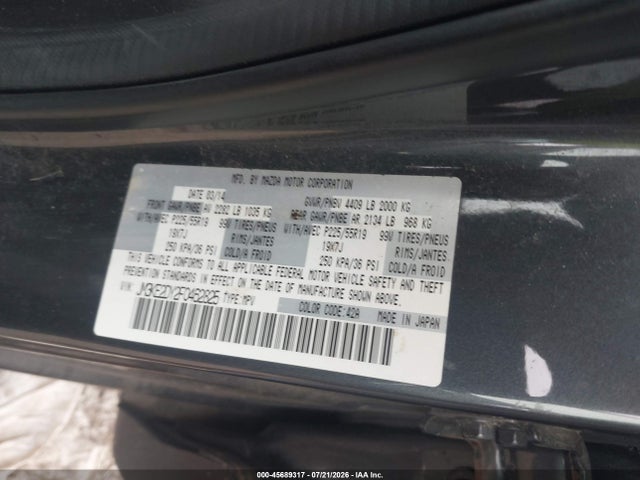 45689317 :رقم المزاد ، JM3KE2DY2F0462825 vin ، 2015 Mazda Cx-5 Grand Touring مزاد بيع