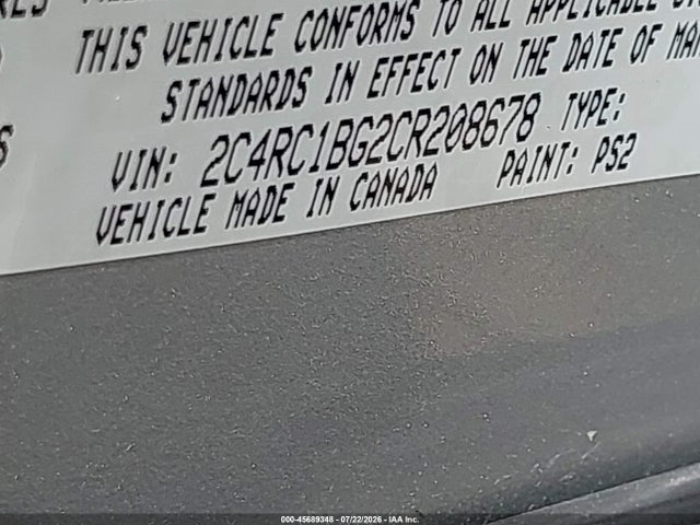 Продажа на аукционе авто 2012 Chrysler Town & Country Touring, vin: 2C4RC1BG2CR208678, номер лота: 45689348