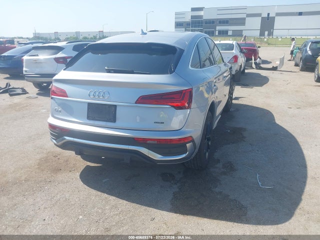 Auction sale of the 2022 Audi Q5 Sportback Premium 45 Tfsi S Line Quattro S Tronic, vin: WA14AAFY3N2118633, lot number: 45689376