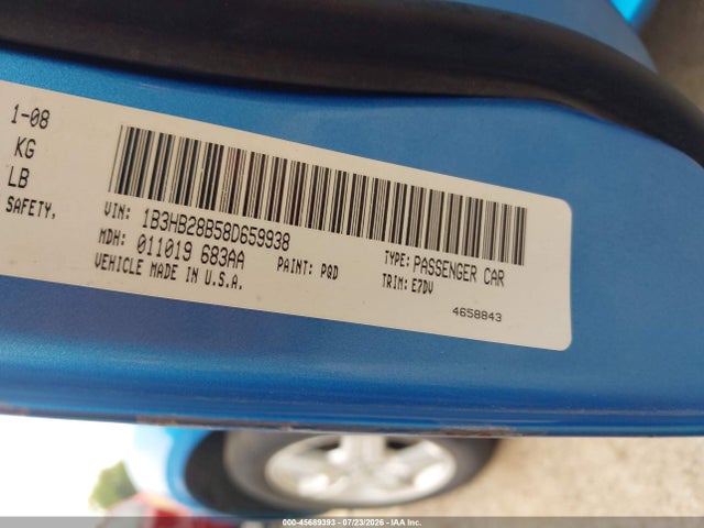 Aukcja sprzedaży 2008 Dodge Caliber Se, vin: 1B3HB28B58D659938, numer aukcji: 45689393