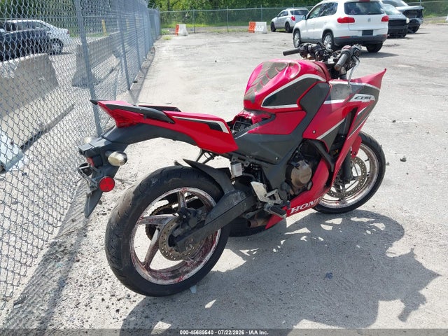 45689540 :رقم المزاد ، MLHNC5101J5400921 vin ، 2018 Honda Cbr300 R مزاد بيع