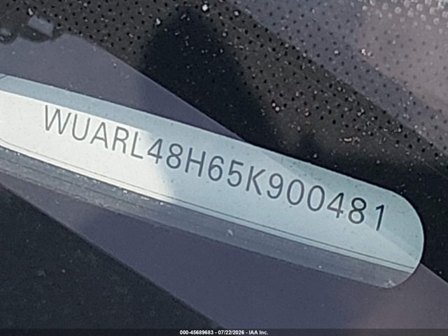 45689683 :رقم المزاد ، WUARL48H65K900481 vin ، 2005 Audi S4 مزاد بيع