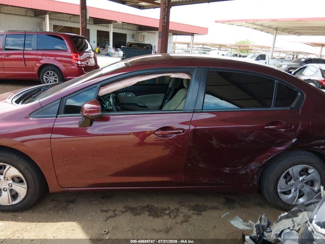 45689747 :رقم المزاد ، 19XFB2F59DE076963 vin ، 2013 Honda Civic Lx مزاد بيع