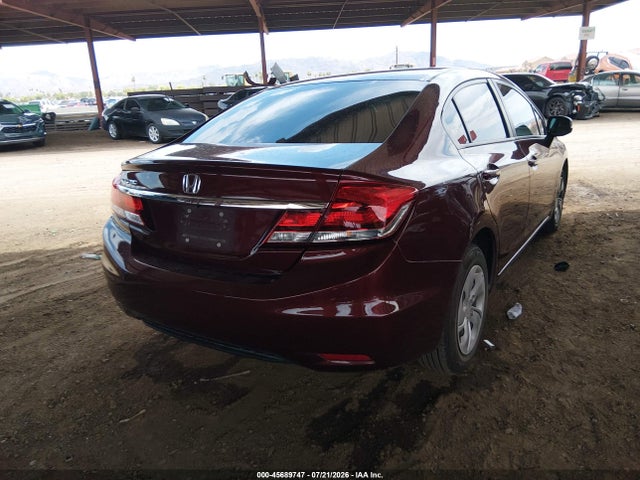 45689747 :رقم المزاد ، 19XFB2F59DE076963 vin ، 2013 Honda Civic Lx مزاد بيع
