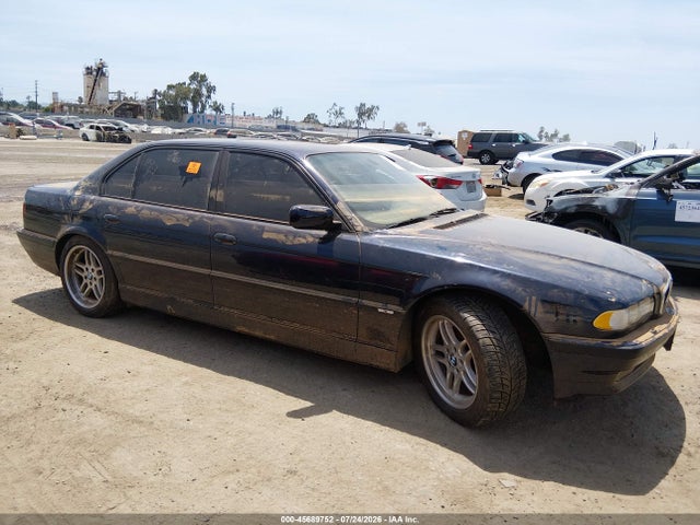 2001 Bmw 740il მანქანა იყიდება აუქციონზე, vin: WBAGH83481DP27821, აუქციონის ნომერი: 45689752