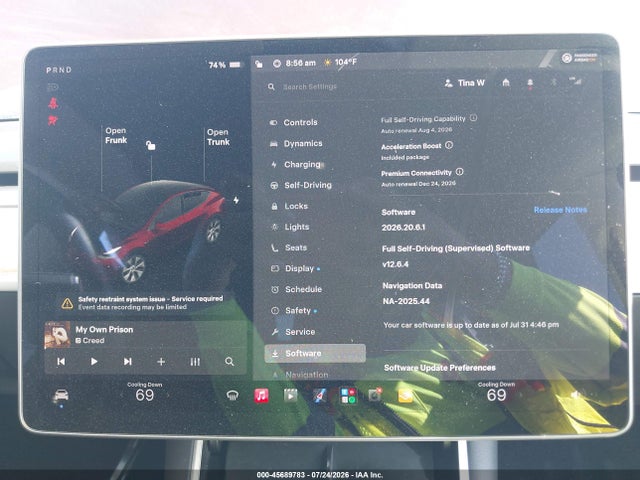 Продажа на аукционе авто 2021 Tesla Model Y Long Range Dual Motor All-wheel Drive, vin: 5YJYGDEE4MF087290, номер лота: 45689783