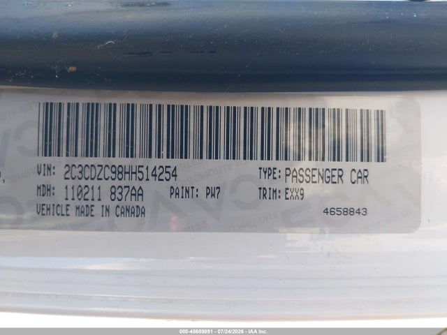 2C3CDZC98HH514254 Dodge Challenger Srt Hellcat