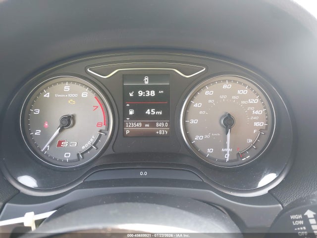 2015 Audi S3 2.0t Premium Plus მანქანა იყიდება აუქციონზე, vin: WAUBFGFF0F1116309, აუქციონის ნომერი: 45689921