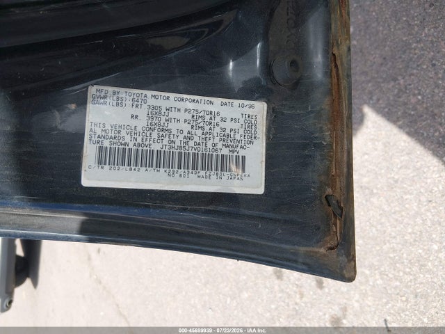 Aukcja sprzedaży 1997 Toyota Land Cruiser, vin: JT3HJ85J7V0161067, numer aukcji: 45689939