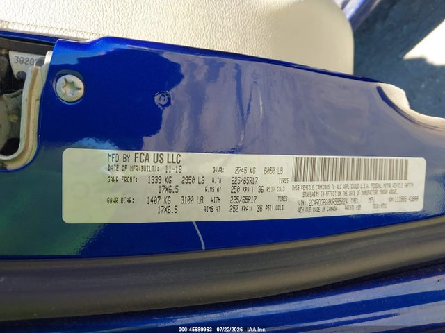 Dodge Grand Caravan Se 2019 2C4RDGBG0KR585024 Image 9