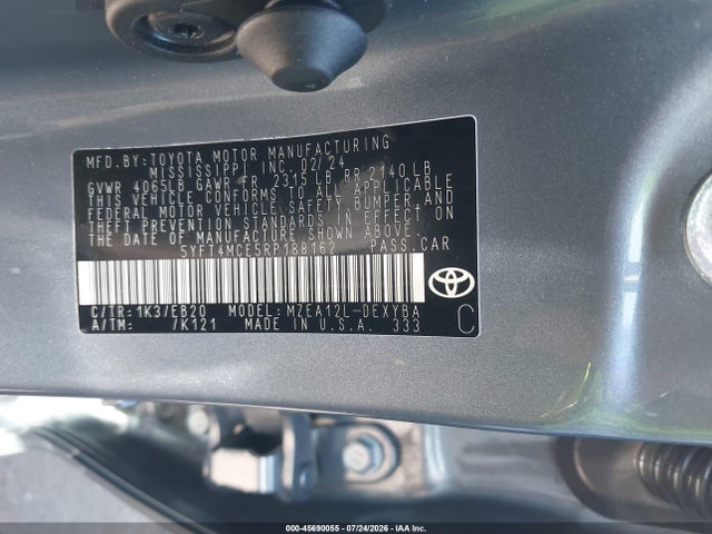 Toyota Corolla Xse 2024 5YFT4MCE5RP188162 Image 9