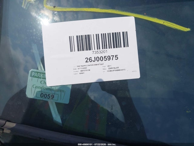 Aukcja sprzedaży 2011 Chrysler 200 Lx, vin: 1C3BC4FG5BN530972, numer aukcji: 45690101