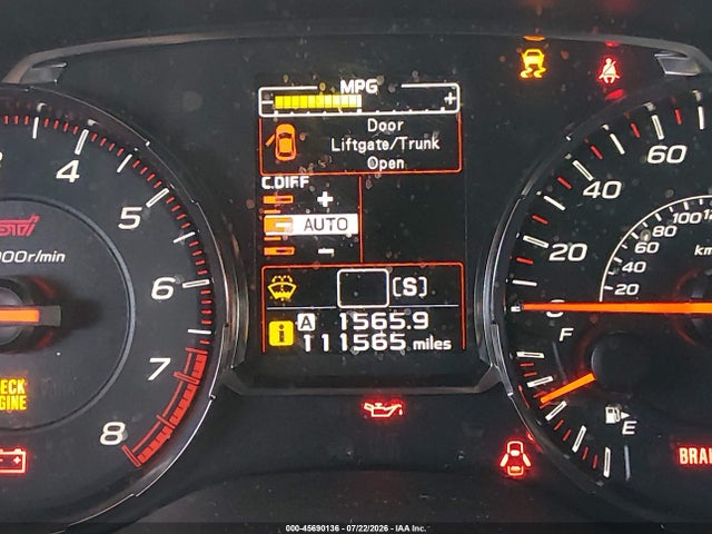 Aukcja sprzedaży 2020 Subaru Wrx Sti, vin: JF1VA2E62L9806326, numer aukcji: 45690136