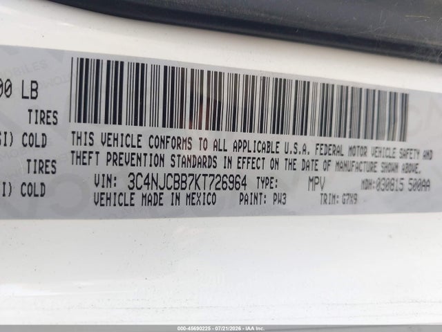 Jeep Compass Altitude Fwd 2019 3C4NJCBB7KT726964 Image 9