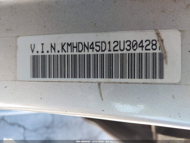 2002 Hyundai Elantra Gls მანქანა იყიდება აუქციონზე, vin: KMHDN45D12U304287, აუქციონის ნომერი: 45690297